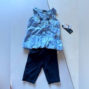 U.S Polo Assn. embroidered floral set